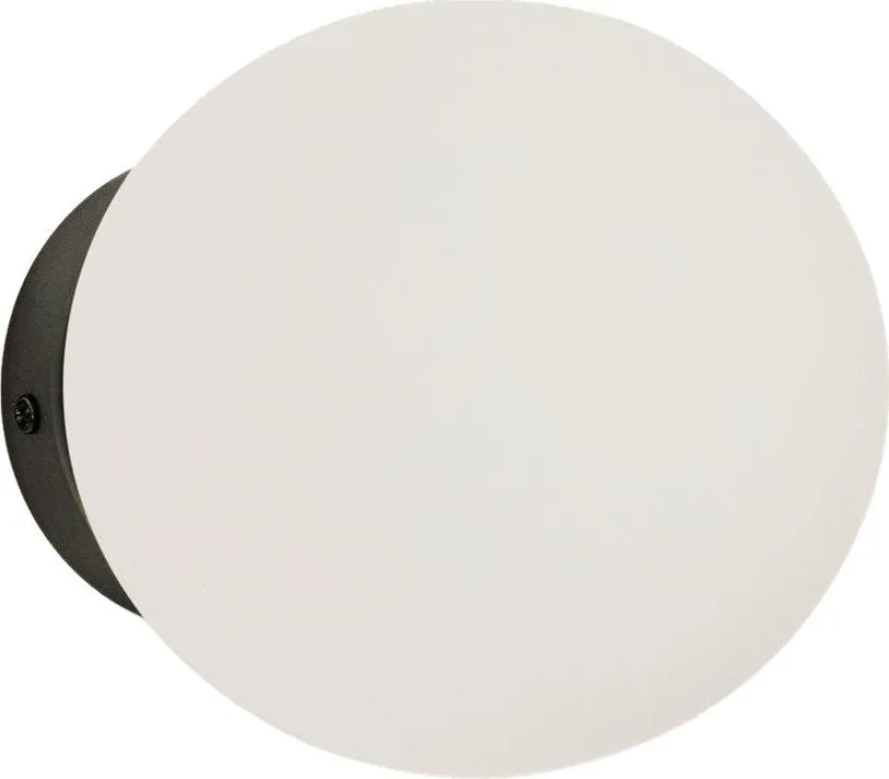 Bílé/černé kovové nástěnné svítidlo ø 15 cm Brisia – Kave Home
