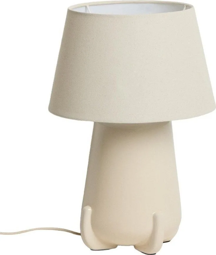 Béžová/slonovinová keramická stolní lampa (výška 45,5 cm) Odra – Kave Home