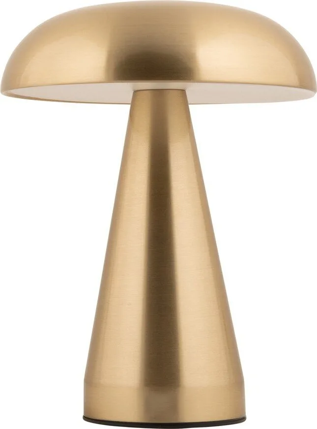 LED stmívatelná stolní lampa ve zlaté barvě s kovovým stínidlem (výška 20,5 cm) Rachel – Leitmotiv