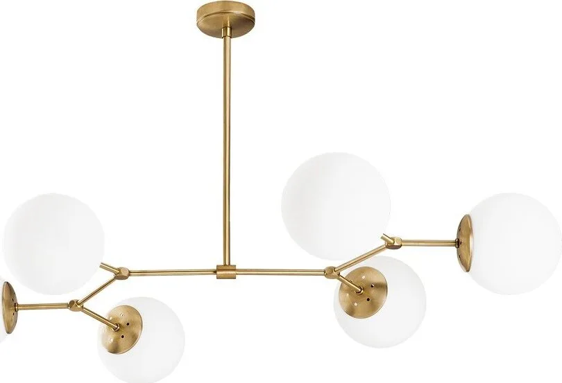 Bílé/v mosazné barvě závěsné svítidlo se skleněným stínidlem Damar – Opviq lights